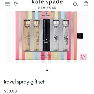 Kate Spade travel fragrance spray set